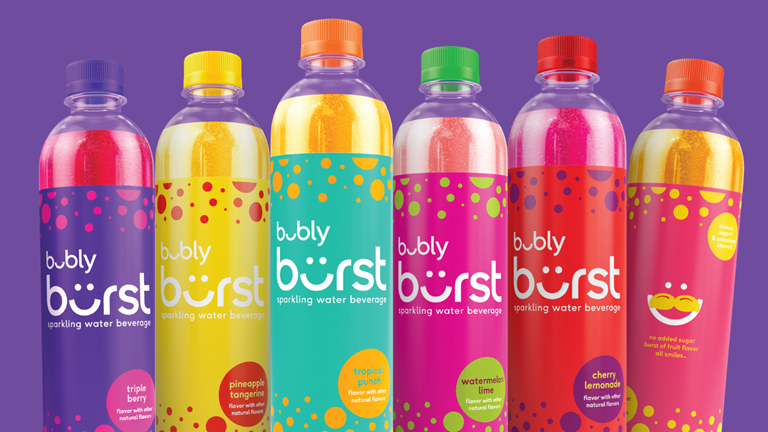 Pepsi debuts new flavored sparkling water bubly burst